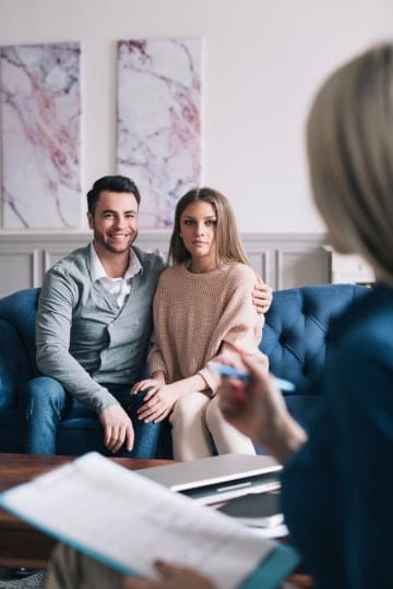 Photo of couple in therapy